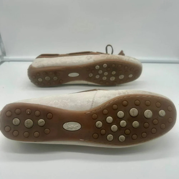 BOC Born Concept Alena Loafer Flat Shoe Women 10 White Leather Driving Moccasin - Picture 8 of 12